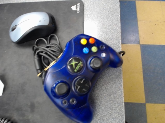 Contoller xbox bleu tranparent