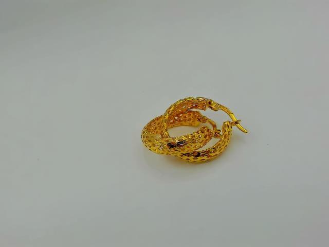 BOUCLES D OREILLES EN OR 10KT