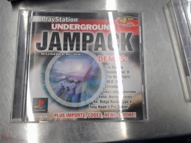 Jeu demo ps1 underground jampack t '99