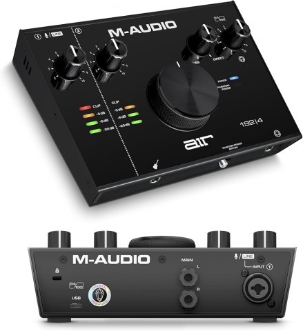 Interface audio noir pas de cable