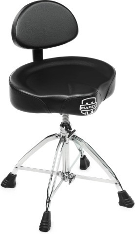 Drum throne with backseat