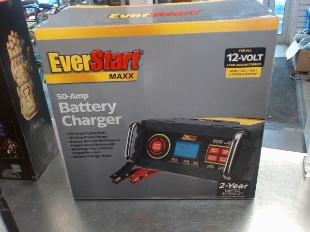 Chargeur de batterie everstart 50a neuf