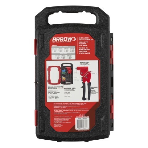 One handed swivel riveter kit