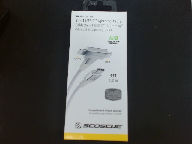 Cable 2 en 1 usb c lightning