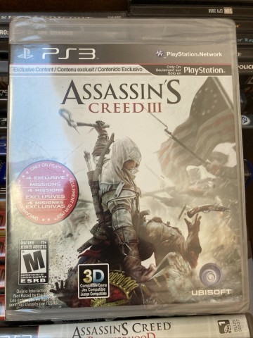 Jeux assassins creed 3 dans son case