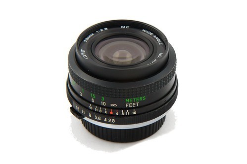 Vivitar 28mm 1:2.8 mc wide angle lens