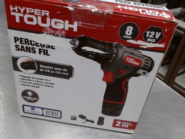Perceuse sans fil hyper tough av chargeu