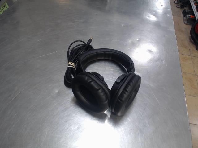 Casque noir filaire avec pochette