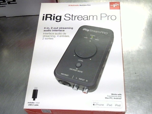 Streaming audio interface