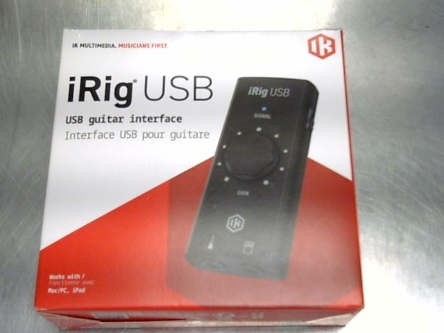 Usb guitar interface irig usb neuf