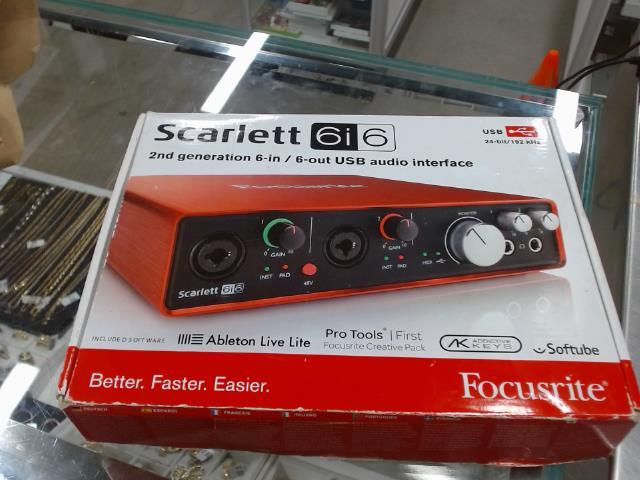 Scarlett 6i6 2nd gen 6in 6out audio