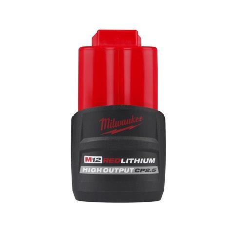 Battery milwaukee 2.5ah m12 high output