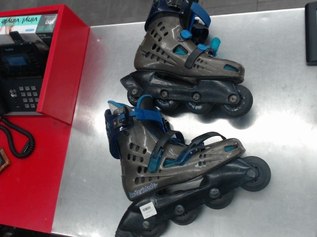 Patin a roue allignee