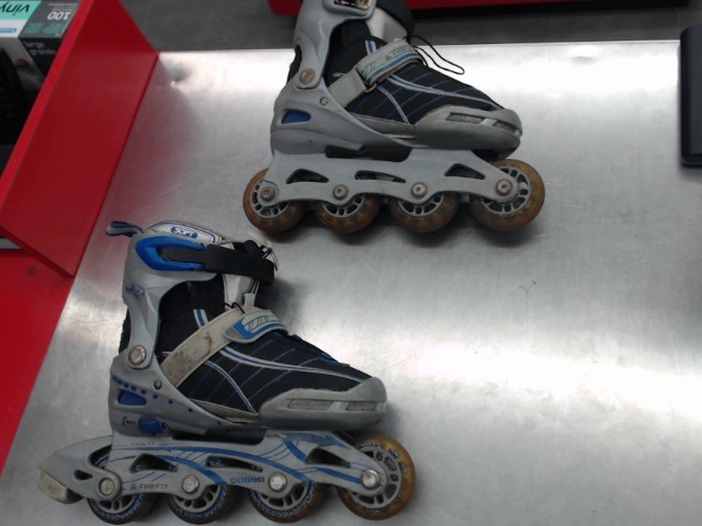 Patin a roue allignee