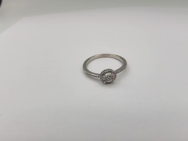 BAGUE EN OR 10KT AVEC DIAM 
