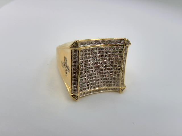 Bague en or 14kt avec diam