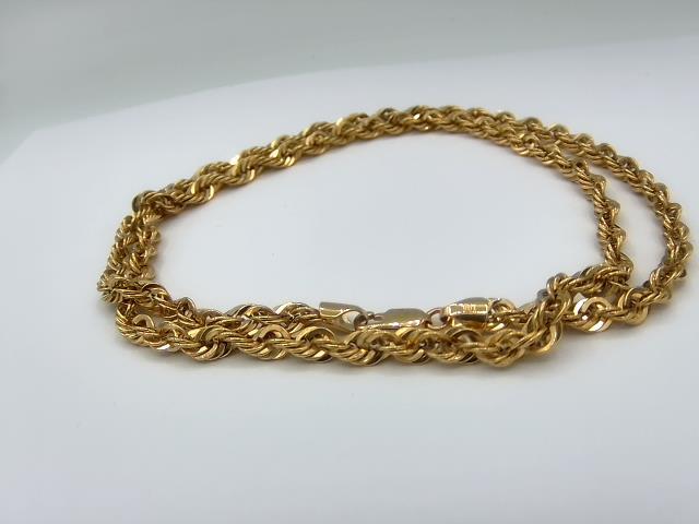 CHAINE TORSADE EN OR 10KT
