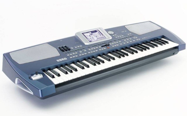Piano bleu et gris korg pa500