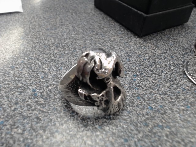 Bague crane argent