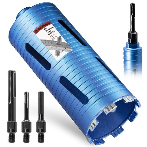 Dry diamond core drill bit