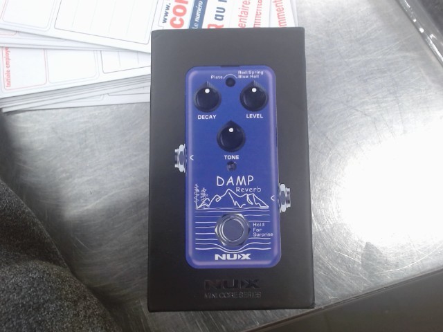 Pedale de guitar damp reverb+boite nux