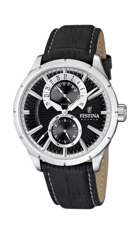 Montre quartz cadran noir