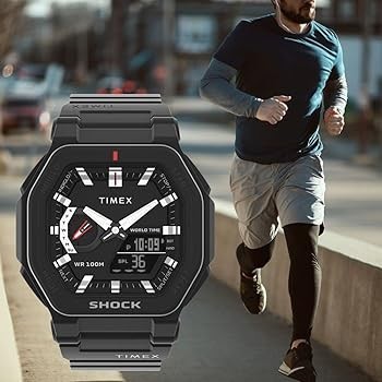 Montre timex pour homme noir+boite