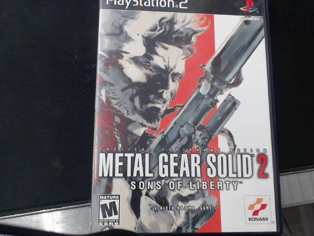 Jeu ps2 metal gear solid sons of liberty