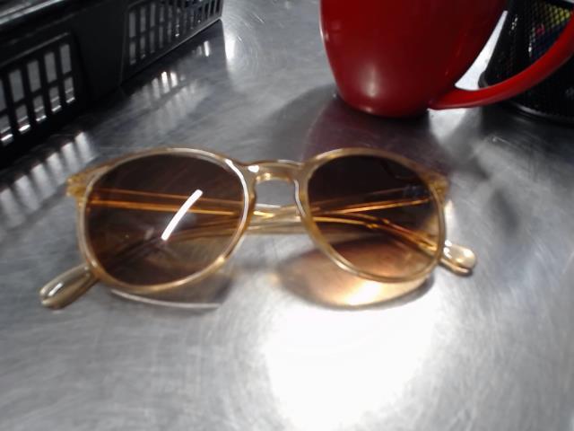 Clear peach sunglasses
