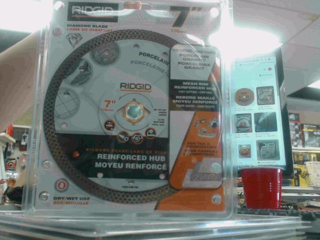 Porcelain diamond blade 7 po