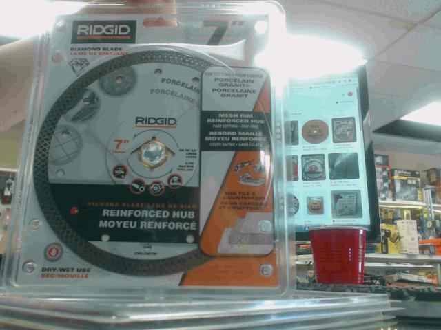 Porcelain diamond blade 7 po