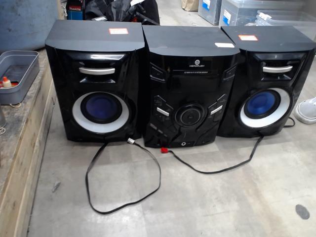 Systeme audio dual speaker disc reader