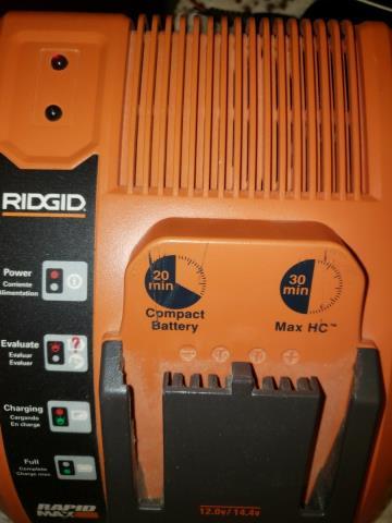 Ridgid rapid max charger