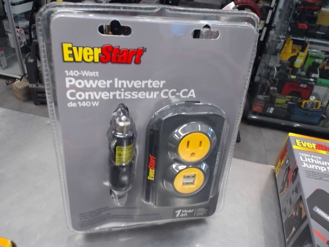Power inverter 140w everstart neuf