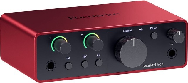 Interface audio scarlett solo focusrite