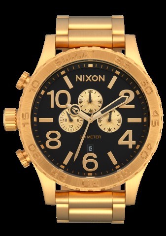 Nixon gold/black chrono in box like new