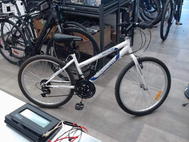Velo taille enfant blanc et mauve