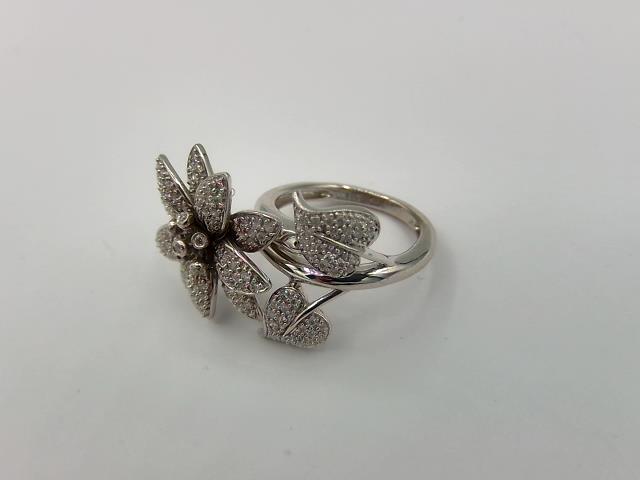 BAGUE EN OR 14KT AVEC DIAMANTS
