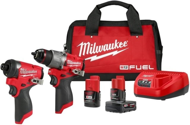 M12 fuel milwukee drill impact kit
