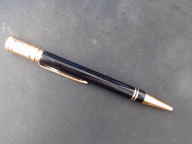 Stylo a bille vintage luxe noire gold