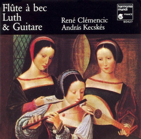 Flute a bec luth et guitare