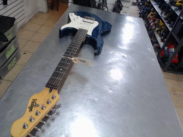 Guitare electrique verte/bleu