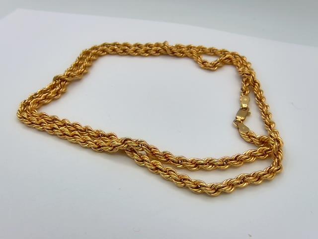 CHAINE TORSADE EN OR 10KT