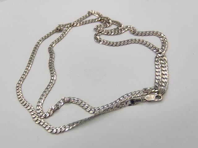 CHAINE EN OR BLANC 10KT