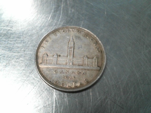 Dollar canadien en argent 1939 23.2g