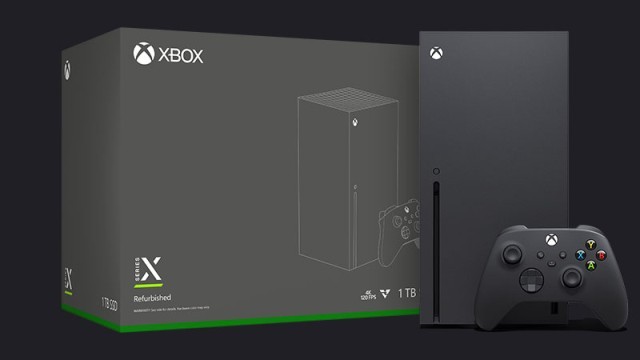 Xbox series x with controller and box