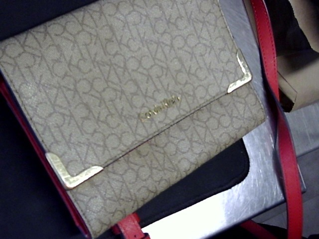 Kalvin klein leather crossbody bag print
