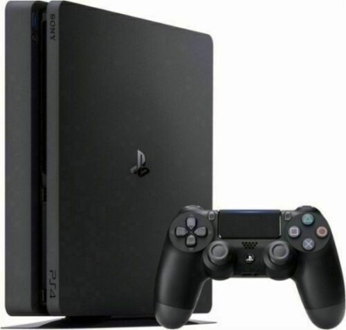 Playstation 4 avec manette bleu et rouge