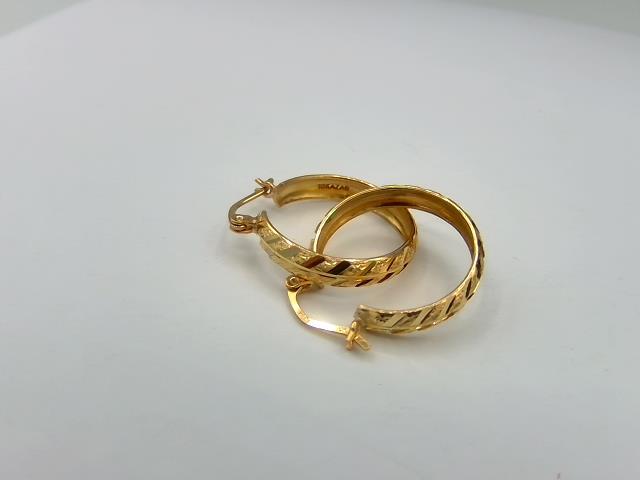 BOUCLES D OREILLES EN OR 10KT