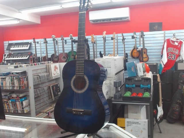 Guitare classique 4/4 calypso bleue